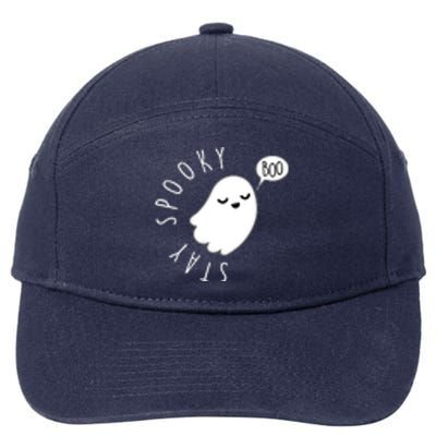 Cute Halloween Stay Spooky Ghost 7-Panel Snapback Hat