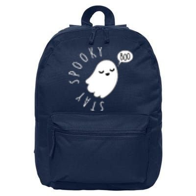 Cute Halloween Stay Spooky Ghost 16 in Basic Backpack