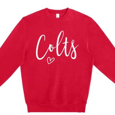 Colts High School Colts Sports Team Colts Premium Crewneck Sweatshirt