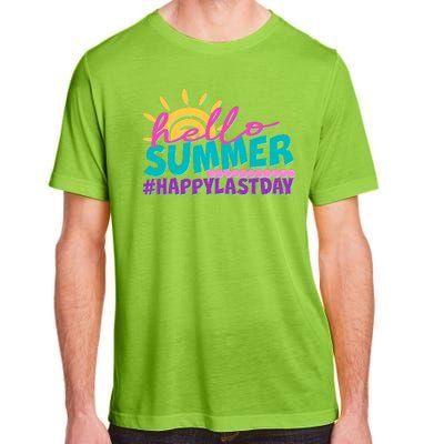 Cute Hello Summer #Happy Last Day Adult ChromaSoft Performance T-Shirt