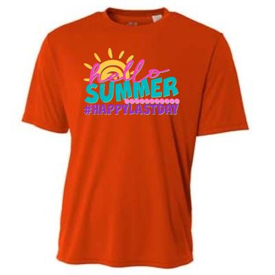 Cute Hello Summer #Happy Last Day Cooling Performance Crew T-Shirt