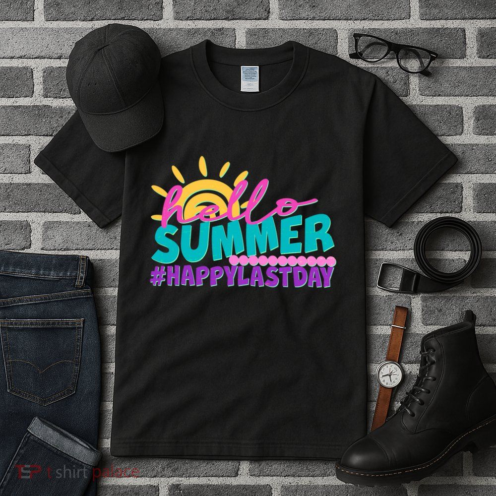 Cute Hello Summer #Happy Last Day Tall T-Shirt