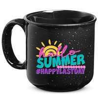 Cute Hello Summer #Happy Last Day 15oz Campfire Ceramic Mug
