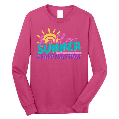 Cute Hello Summer #Happy Last Day Long Sleeve Shirt