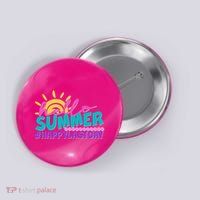 Cute Hello Summer #Happy Last Day Button
