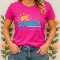 Cute Hello Summer #Happy Last Day Womens T-Shirt