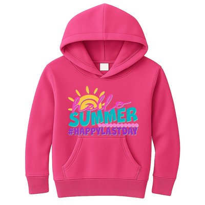 Cute Hello Summer #Happy Last Day Kids Hoodie
