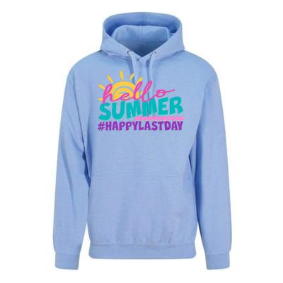 Cute Hello Summer #Happy Last Day Unisex Surf Hoodie