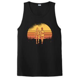 Couple Hiking Sunset PosiCharge Competitor Tank