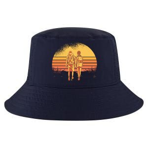 Couple Hiking Sunset Cool Comfort Performance Bucket Hat