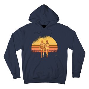 Couple Hiking Sunset Hoodie