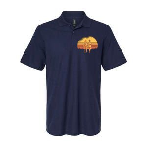 Couple Hiking Sunset Softstyle Adult Sport Polo