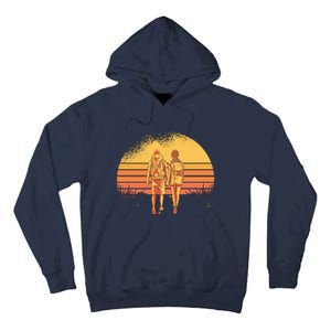 Couple Hiking Sunset Tall Hoodie