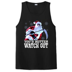 Christmas Horror Silent Night Santa You’D Better Watch Out Billy Chapman PosiCharge Competitor Tank