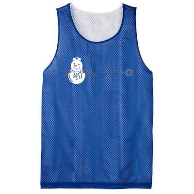 Christmas Heartbeat Stethoscope Snow Nurse Christmas Gift Mesh Reversible Basketball Jersey Tank