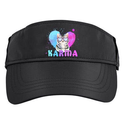 Cat Heart Shape Funny Gifts For Karma Adult Drive Performance Visor