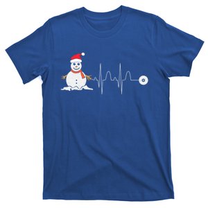 Christmas Heartbeat Stethoscope Snow Nurse Christmas Gift T-Shirt