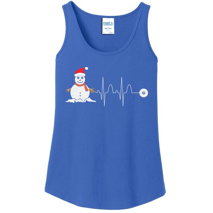 Christmas Heartbeat Stethoscope Snow Nurse Christmas Gift Ladies Essential Tank