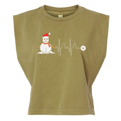 Christmas Heartbeat Stethoscope Snow Nurse Christmas Gift Garment-Dyed Women's Muscle Tee