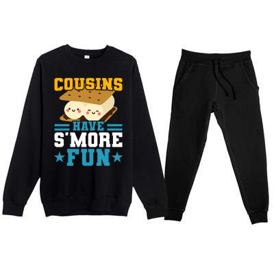 Cousins Have S&39;more Fun Best Cousin Premium Crewneck Sweatsuit Set