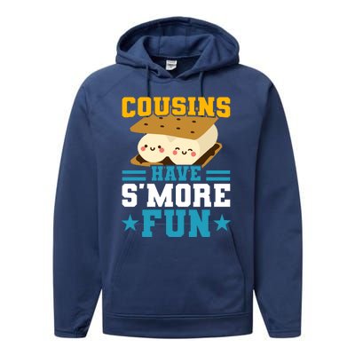 Cousins Have S&39;more Fun Best Cousin Performance Fleece Hoodie