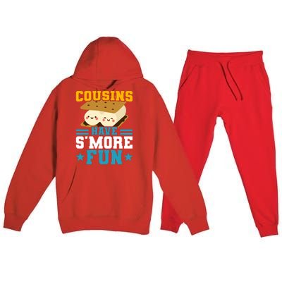 Cousins Have S&39;more Fun Best Cousin Premium Hooded Sweatsuit Set