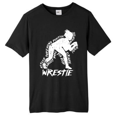 Cute High School Wrestling Gift For Mom Dad Gift For Girls Wrestling Gift Tall Fusion ChromaSoft Performance T-Shirt