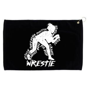 Cute High School Wrestling Gift For Mom Dad Gift For Girls Wrestling Gift Grommeted Golf Towel