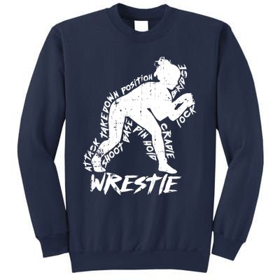 Cute High School Wrestling Gift For Mom Dad Gift For Girls Wrestling Gift Sweatshirt