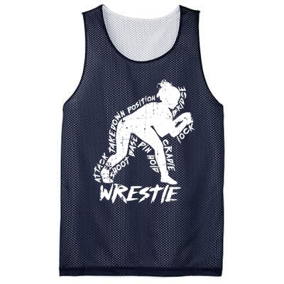 Cute High School Wrestling Gift For Mom Dad Gift For Girls Wrestling Gift Mesh Reversible Basketball Jersey Tank