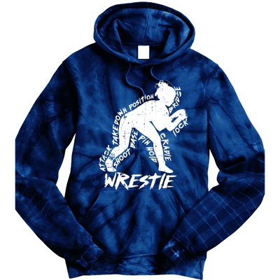 Cute High School Wrestling Gift For Mom Dad Gift For Girls Wrestling Gift Tie Dye Hoodie