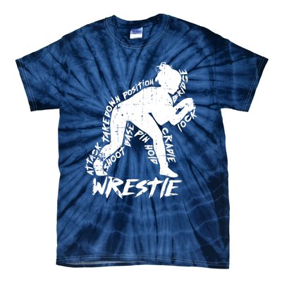 Cute High School Wrestling Gift For Mom Dad Gift For Girls Wrestling Gift Tie-Dye T-Shirt