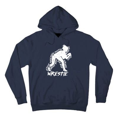 Cute High School Wrestling Gift For Mom Dad Gift For Girls Wrestling Gift Tall Hoodie