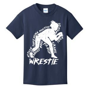 Cute High School Wrestling Gift For Mom Dad Gift For Girls Wrestling Gift Kids T-Shirt