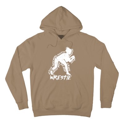 Cute High School Wrestling Gift For Mom Dad Gift For Girls Wrestling Gift Hoodie