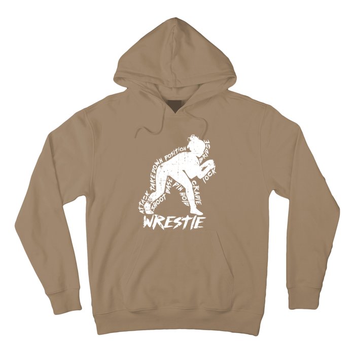 Cute High School Wrestling Gift For Mom Dad Gift For Girls Wrestling Gift Hoodie