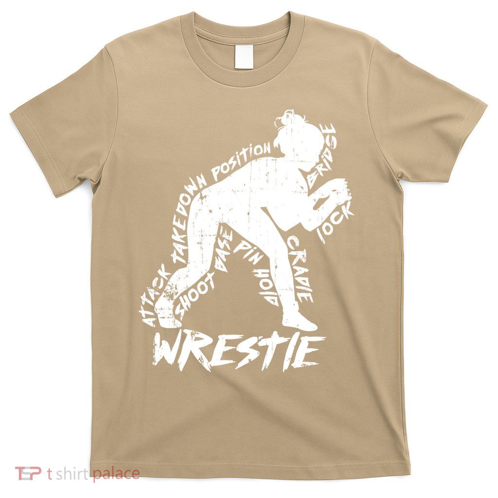 Cute High School Wrestling Gift For Mom Dad Gift For Girls Wrestling Gift T-Shirt
