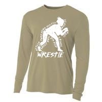 Cute High School Wrestling Gift For Mom Dad Gift For Girls Wrestling Gift Cooling Performance Long Sleeve Crew