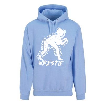 Cute High School Wrestling Gift For Mom Dad Gift For Girls Wrestling Gift Unisex Surf Hoodie