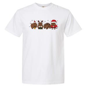 Christmas Holiday Santa Claus Xmas Rhino Garment-Dyed Heavyweight T-Shirt