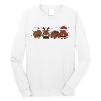 Christmas Holiday Santa Claus Xmas Rhino Long Sleeve Shirt