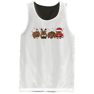 Christmas Holiday Santa Claus Xmas Rhino Mesh Reversible Basketball Jersey Tank