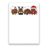 Christmas Holiday Santa Claus Xmas Rhino Poster