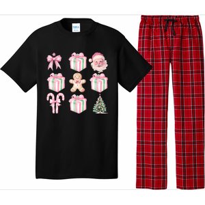 Christmas Holiday Season Xmas Gingerbread Santa Claus Pajama Set