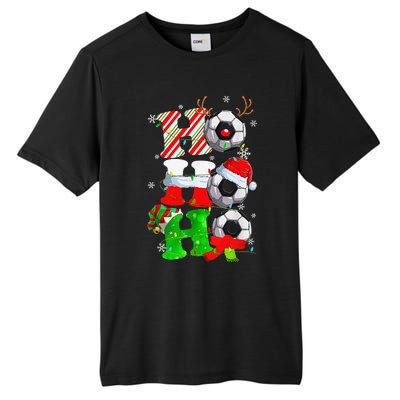 Christmas HoHoHo Santa Reindeer Soccer Pajama Gifts Tall Fusion ChromaSoft Performance T-Shirt