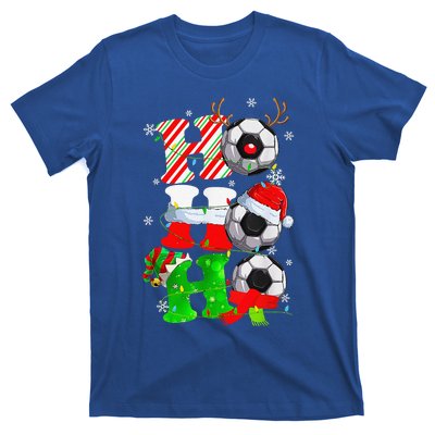 Christmas HoHoHo Santa Reindeer Soccer Pajama Gifts T-Shirt