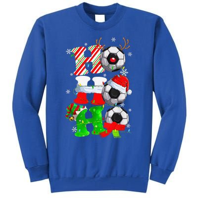 Christmas HoHoHo Santa Reindeer Soccer Pajama Gifts Tall Sweatshirt