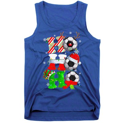 Christmas HoHoHo Santa Reindeer Soccer Pajama Gifts Tank Top