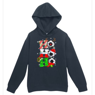 Christmas HoHoHo Santa Reindeer Soccer Pajama Gifts Urban Pullover Hoodie