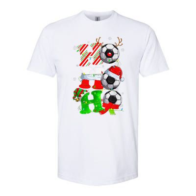 Christmas HoHoHo Santa Reindeer Soccer Pajama Gifts Softstyle CVC T-Shirt